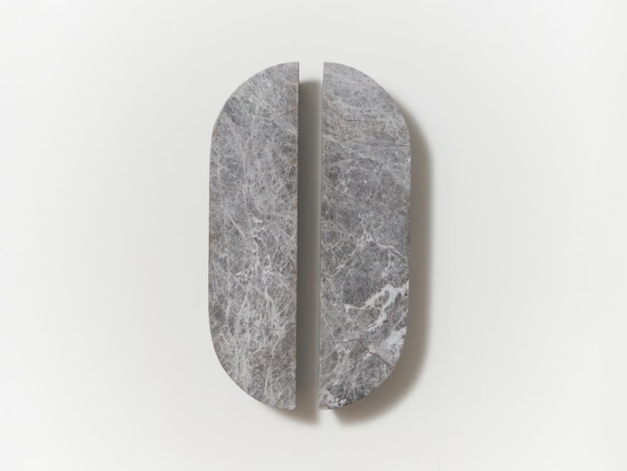 DOT - Tundra Grey marble furniture handle _ Lo & Co Interiors